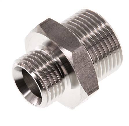 G 3/4'' x G 1/2'' Acero inoxidable de doble espiga 40 Bar