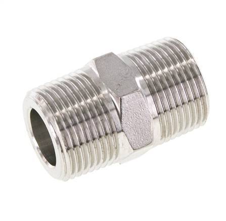 3/4'' NPT Stainless steel Double Nipple 170 Bar - Hydraulic