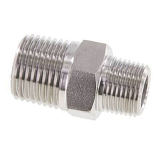 3/8'' NPT x 1/2'' NPT Stainless steel Double Nipple 210 Bar - Hydraulic