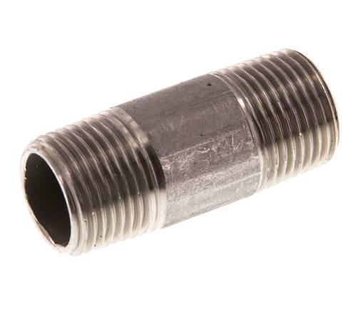 R 3/8'' Stainless steel Double Pipe Nipple 20 Bar DIN 2982 - 40mm