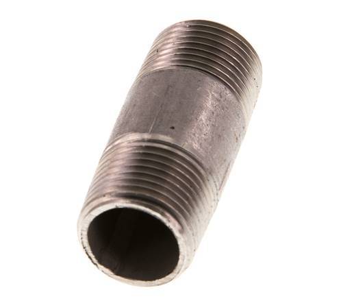 R 3/8'' Stainless steel Double Pipe Nipple 20 Bar DIN 2982 - 40mm