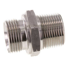 1'' NPT x G 1'' Acero inoxidable Espiga doble 40 Bar - Hidráulico