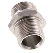 1'' NPT x G 1'' Stainless steel Double Nipple 40 Bar - Hydraulic