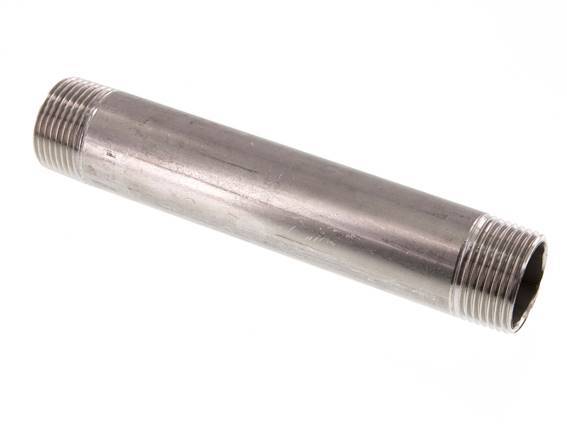 R 1'' Stainless steel Double Pipe Nipple 20 Bar DIN 2982 - 170mm