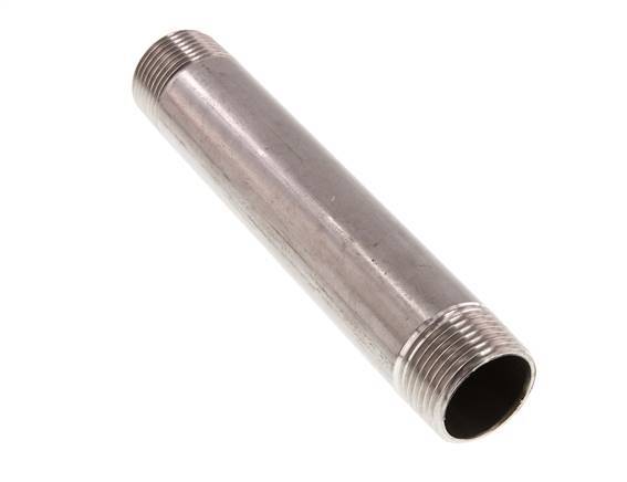 R 1'' Stainless steel Double Pipe Nipple 20 Bar DIN 2982 - 170mm