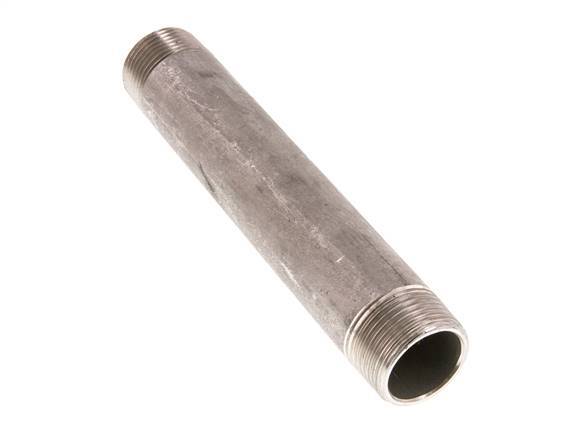 R 1'' Stainless steel Double Pipe Nipple 20 Bar DIN 2982 - 180mm