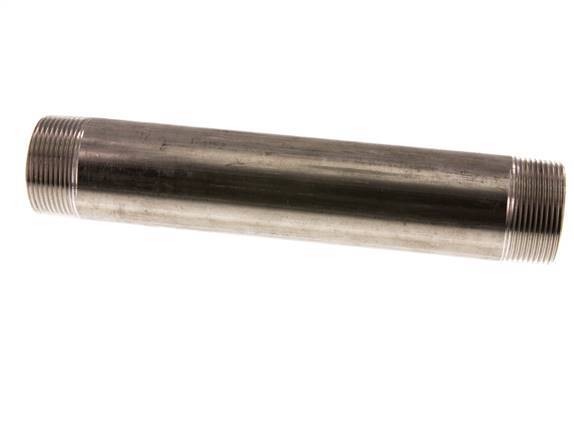 R 1 1/2'' Espiga doble de acero inoxidable 20 Bar DIN 2982 - 240mm