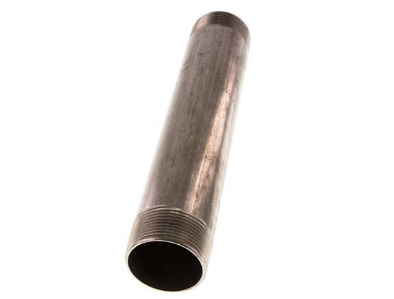 R 1 1/2'' Espiga doble de acero inoxidable 20 Bar DIN 2982 - 240mm