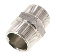 1 1/4'' NPT Stainless steel Double Nipple 80 Bar - Hydraulic