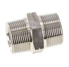 1 1/4'' NPT Stainless steel Double Nipple 80 Bar - Hydraulic