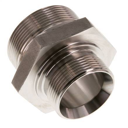 G 2'' x G 1 1/2'' Acero inoxidable doble espiga 160 Bar - Hidráulico