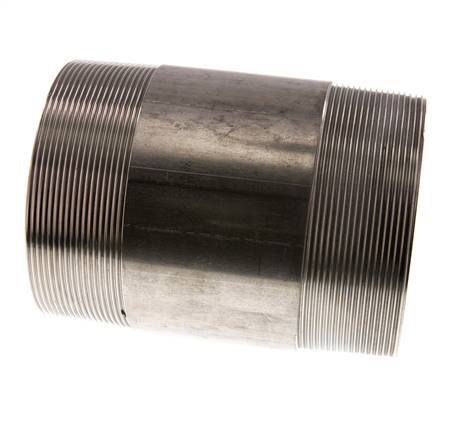 R 4'' Stainless steel Double Pipe Nipple 20 Bar DIN 2982 - 150mm