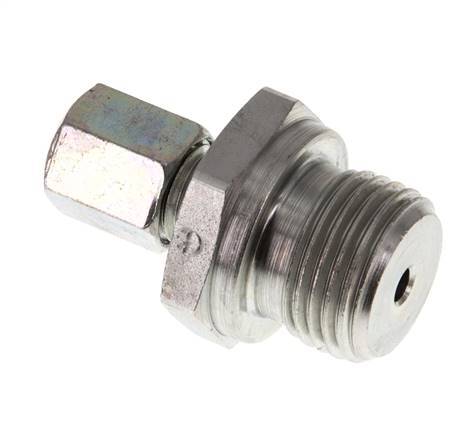 G 1/2'' Macho x 6L Anillo de corte recto de acero galvanizado 315 Barra DIN 2353