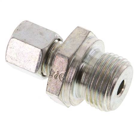 G 1/2'' Macho x 8L Anillo de corte recto de acero galvanizado 315 Barra DIN 2353