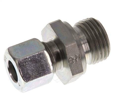 G 1/2'' Macho x 10L Anillo de corte recto de acero galvanizado 315 Barra DIN 2353