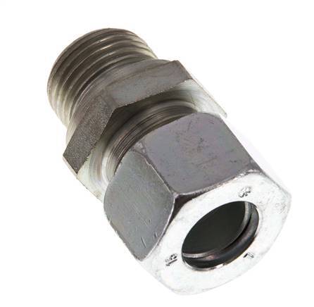 G 1/2'' Male x 15L Zinc plated Steel Straight Cutting Ring 315 Bar DIN 2353 [2 Pieces]