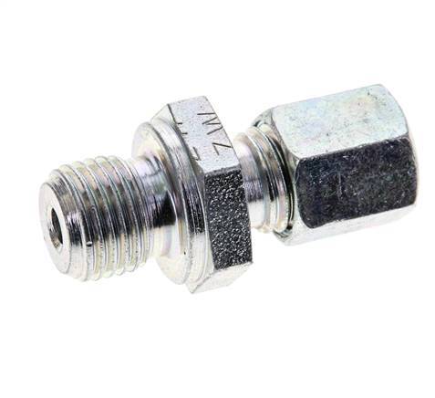 G 1/4'' Male x 6L Zinc plated Steel Straight Cutting Ring 315 Bar DIN 2353 [2 Pieces]