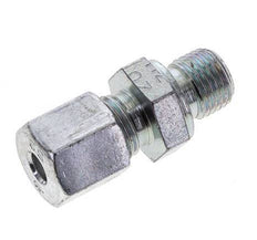 G 1/4'' Male x 6S Zinc plated Steel Straight Cutting Ring 630 Bar DIN 2353 [2 Pieces]