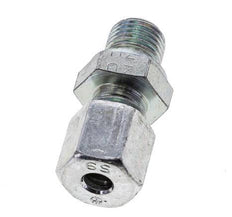 G 1/4'' Male x 6S Zinc plated Steel Straight Cutting Ring 630 Bar DIN 2353 [2 Pieces]