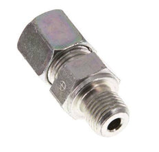 G 1/4'' Male x 8S Zinc plated Steel Straight Cutting Ring 630 Bar DIN 2353 [2 Pieces]