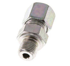 G 1/4'' Male x 8S Zinc plated Steel Straight Cutting Ring 630 Bar DIN 2353 [2 Pieces]