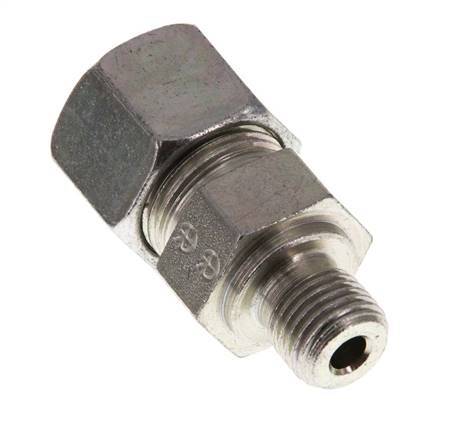 G 1/4'' Macho x 12S Anillo de corte recto de acero galvanizado 630 Barra DIN 2353