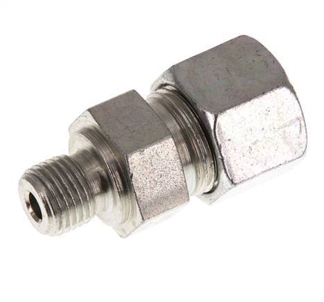 G 1/4'' Macho x 12S Anillo de corte recto de acero galvanizado 630 Barra DIN 2353