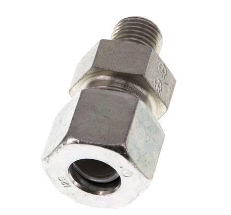 G 1/4'' Macho x 12S Anillo de corte recto de acero galvanizado 630 Barra DIN 2353