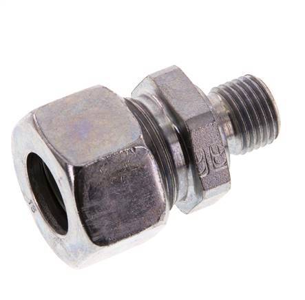 G 1/4'' Macho x 15L Anillo de corte recto de acero galvanizado 315 Barra DIN 2353