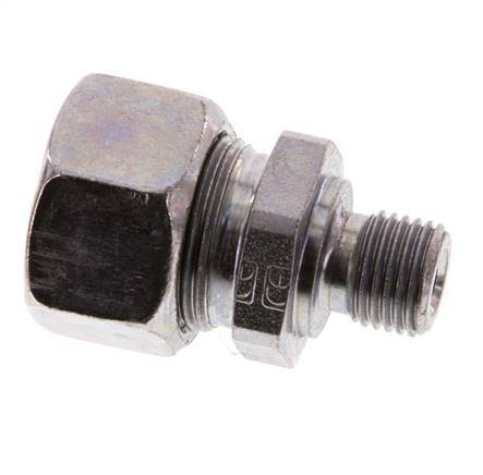 G 1/4'' Macho x 15L Anillo de corte recto de acero galvanizado 315 Barra DIN 2353