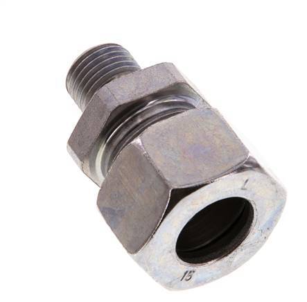 G 1/4'' Macho x 15L Anillo de corte recto de acero galvanizado 315 Barra DIN 2353