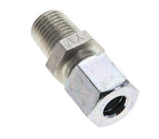 1/4'' NPT Male x 8L Zinc plated Steel Straight Cutting Ring 315 Bar DIN 2353 [2 Pieces]
