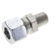 1/4'' NPT Male x 12L Zinc plated Steel Straight Cutting Ring 315 Bar DIN 2353 [2 Pieces]