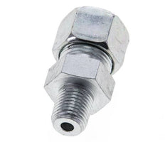 1/4'' NPT Male x 12S Zinc plated Steel Straight Cutting Ring 630 Bar DIN 2353