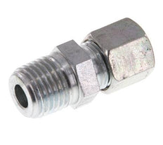 R 1/4'' Male x 8LL Zinc plated Steel Straight Cutting Ring 100 Bar DIN 2353 [2 Pieces]