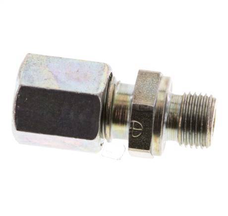 G 1/8'' Male x 6L Zinc plated Steel Straight Cutting Ring 315 Bar DIN 2353 [5 Pieces]