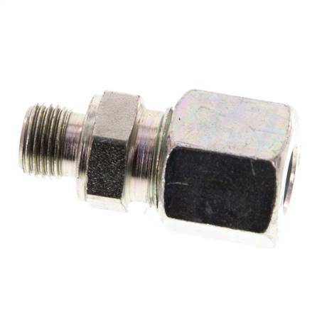 G 1/8'' Male x 8L Zinc plated Steel Straight Cutting Ring 315 Bar DIN 2353 [2 Pieces]