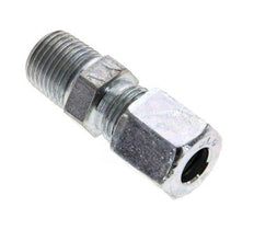1/8'' NPT Male x 6LL Zinc plated Steel Straight Cutting Ring 100 Bar DIN 2353
