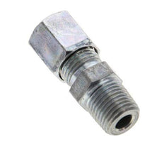 1/8'' NPT Male x 6LL Zinc plated Steel Straight Cutting Ring 100 Bar DIN 2353
