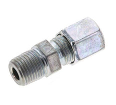 1/8'' NPT Male x 6LL Zinc plated Steel Straight Cutting Ring 100 Bar DIN 2353