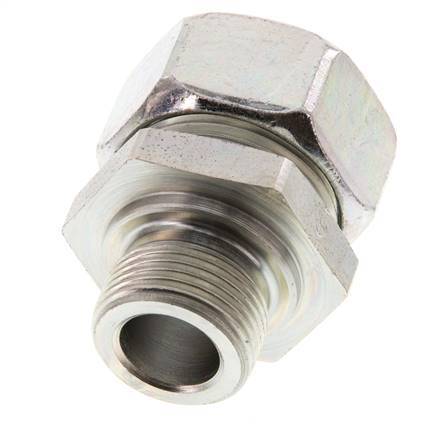 G 3/4'' Macho x 28L Anillo de corte recto de acero galvanizado 160 Bar DIN 2353