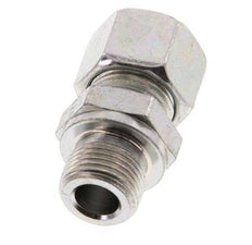 G 3/8'' Male x 12L Zinc plated Steel Straight Cutting Ring 315 Bar DIN 2353 [2 Pieces]