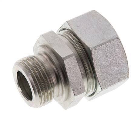 G 1'' Male x 35L Zinc plated Steel Straight Cutting Ring 160 Bar DIN 2353
