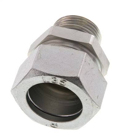 G 1'' Male x 35L Zinc plated Steel Straight Cutting Ring 160 Bar DIN 2353