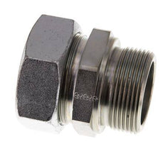 G 1 1/2'' Macho x 42L Anillo de corte recto de acero galvanizado 160 Bar DIN 2353