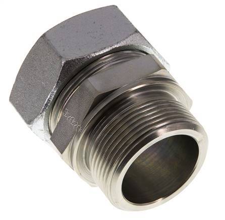 G 1 1/2'' Macho x 42L Anillo de corte recto de acero galvanizado 160 Bar DIN 2353