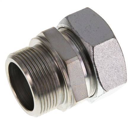 G 1 1/2'' Macho x 42L Anillo de corte recto de acero galvanizado 160 Bar DIN 2353