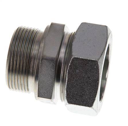 G 1 1/2'' Macho x 42L Anillo de corte recto de acero galvanizado 160 Bar DIN 2353