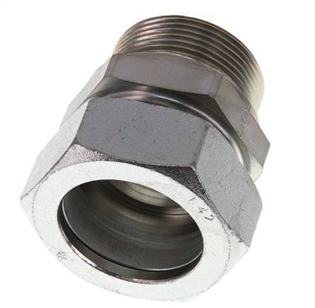 G 1 1/2'' Macho x 42L Anillo de corte recto de acero galvanizado 160 Bar DIN 2353