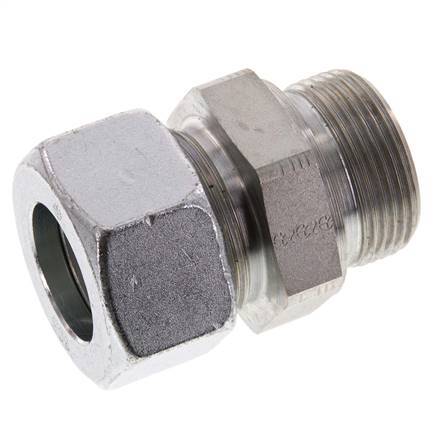 G 1 1/4'' Male x 30S Zinc plated Steel Straight Cutting Ring 400 Bar DIN 2353